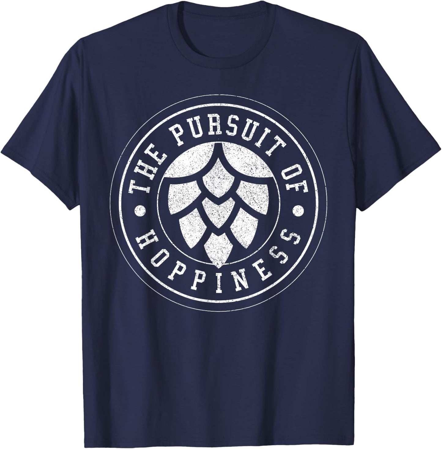 Beer Brewer - Craft Beer Hops IPA Hoppiness Gift T-Shirt - T-Shirt | Navy