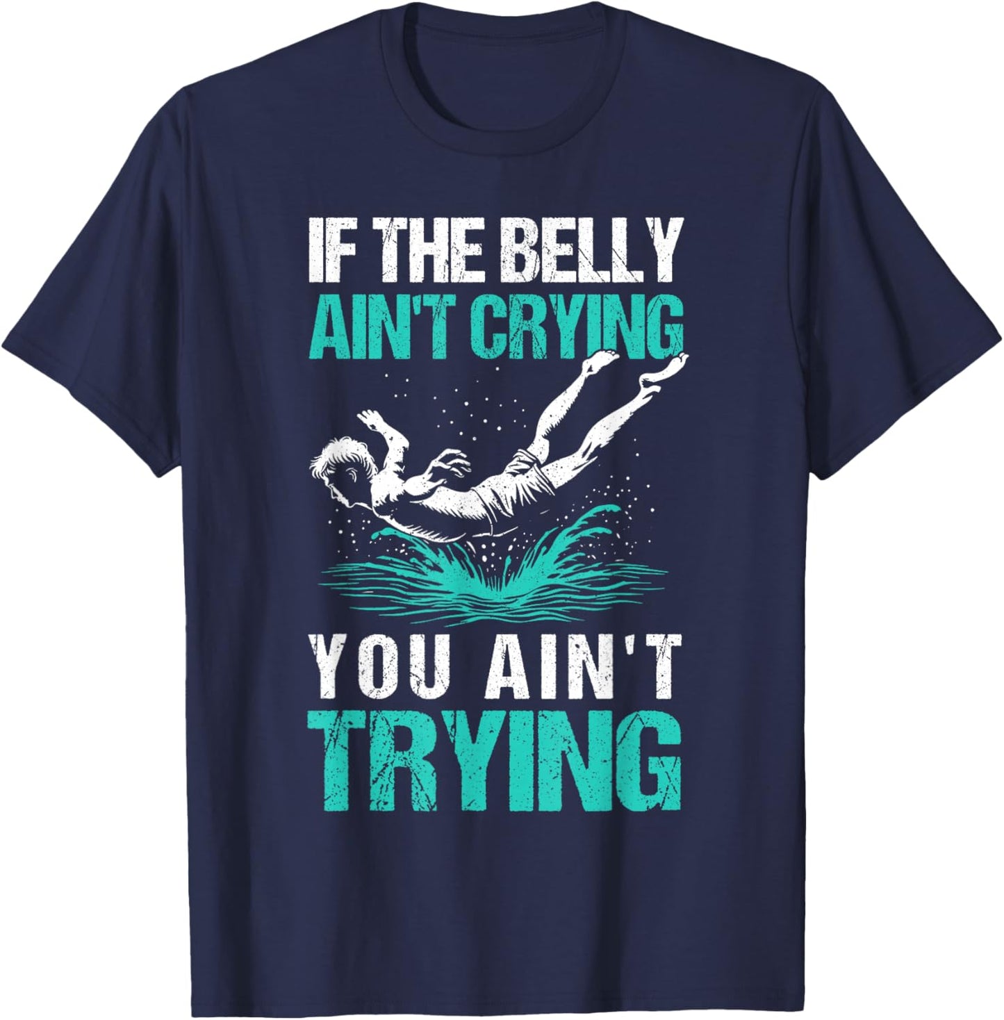 Bellyflop Belly Flop T-Shirt - T-Shirt | Navy