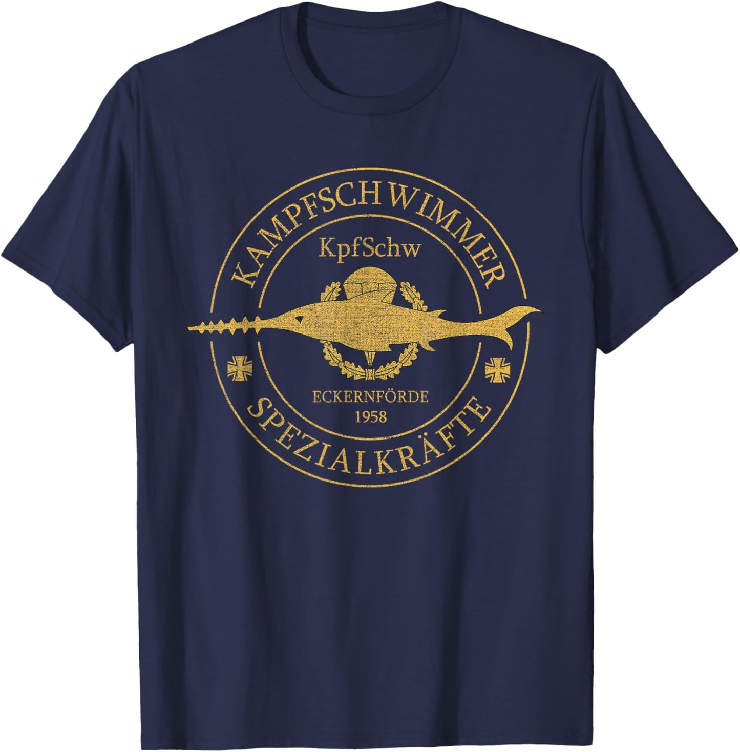 Kampfschwimmer German Special Force Combat Swimmer T-Shirt - T-Shirt | Navy