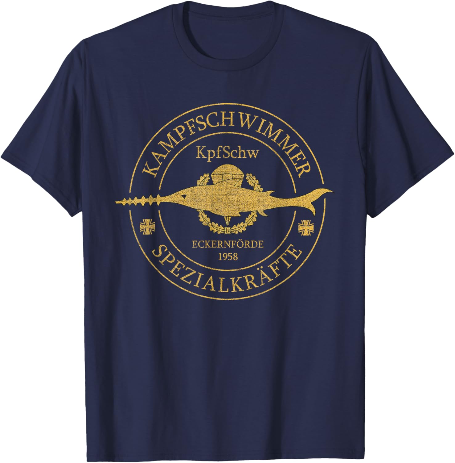 Kampfschwimmer German Special Force Combat Swimmer T-Shirt - T-Shirt | Navy