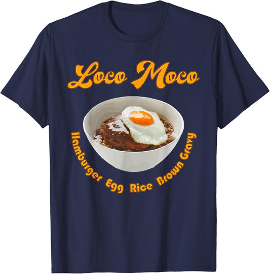 Loco Moco - Hawaii Food T-Shirt - T-Shirt | Navy