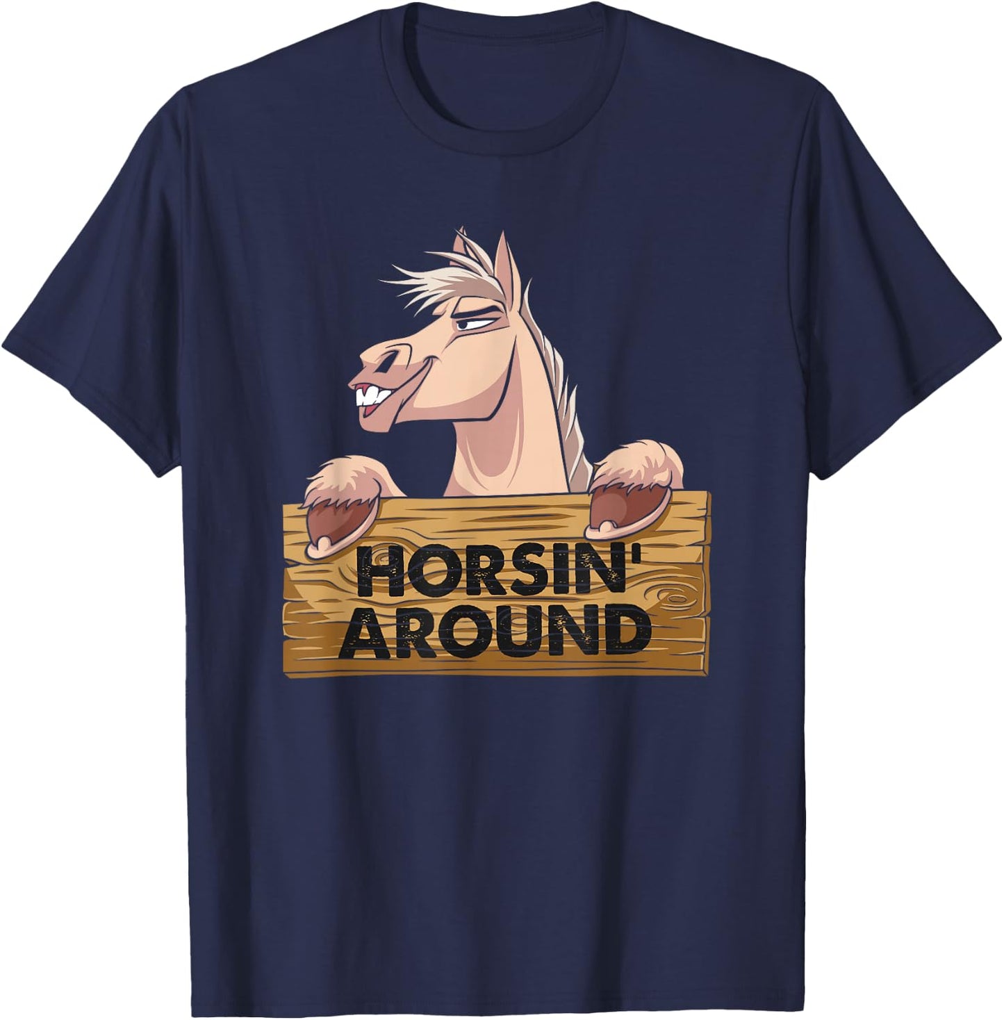 Funny Horsin Around - Horse Lover T-Shirt - T-Shirt | Navy
