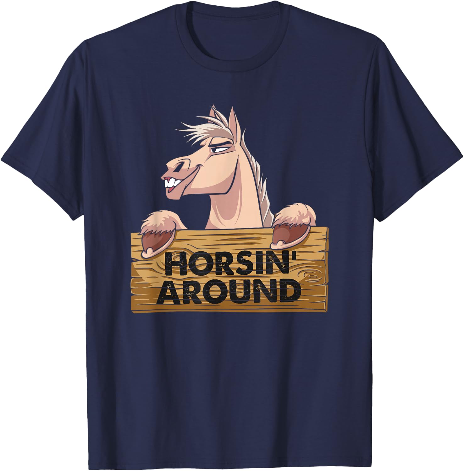 Funny Horsin Around - Horse Lover T-Shirt - T-Shirt | Navy