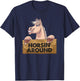 Funny Horsin Around - Horse Lover T-Shirt - T-Shirt | Navy