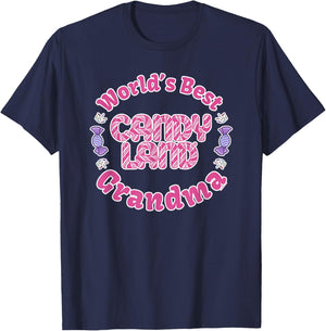 Candy Land Grandparents Day World's Best Grandma T-Shirt - T-Shirt | Navy