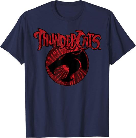 Thundercats Red Tie Dye Logo Small T-Shirt - T-Shirt | Navy