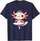 Cute Ballerina Funny Ballet Cute Axolotl T-Shirt - T-Shirt | Navy