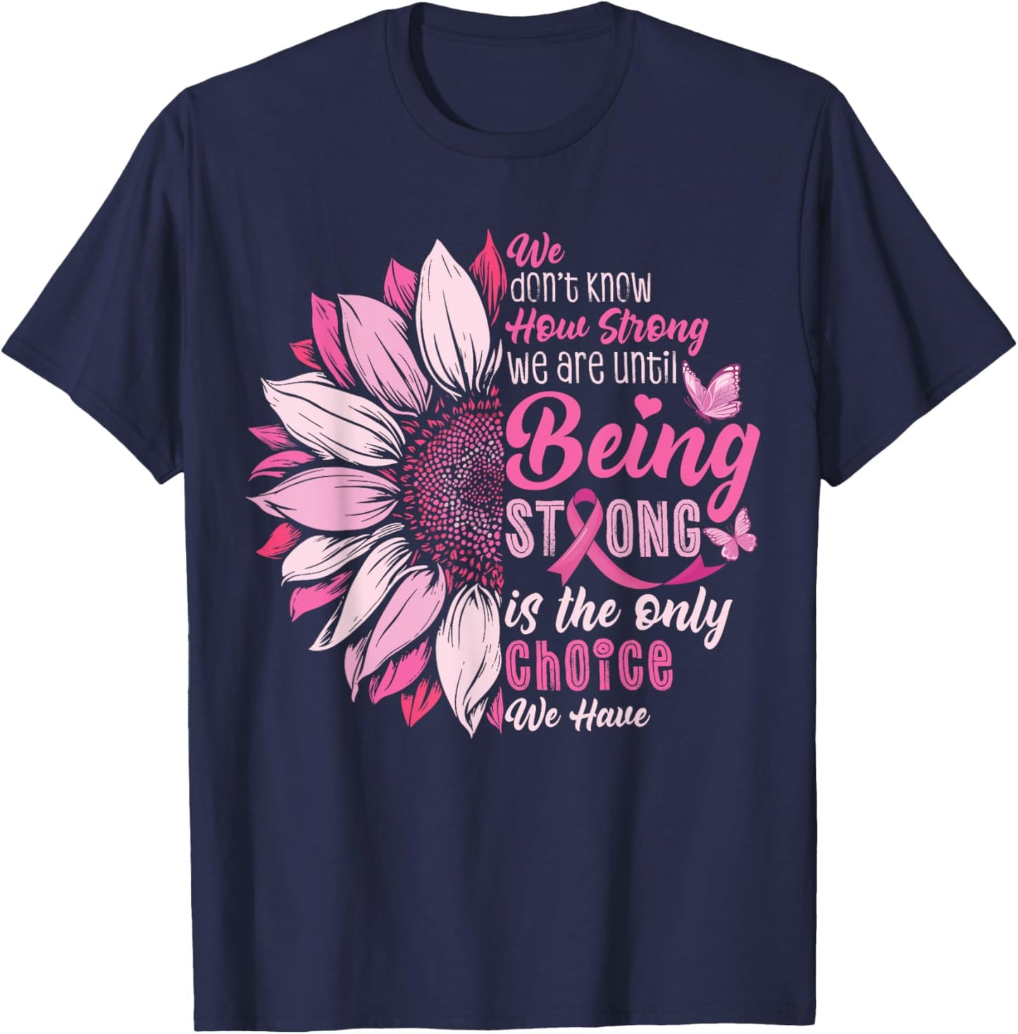 Breast Cancer Awareness T-Shirt - T-Shirt | Navy
