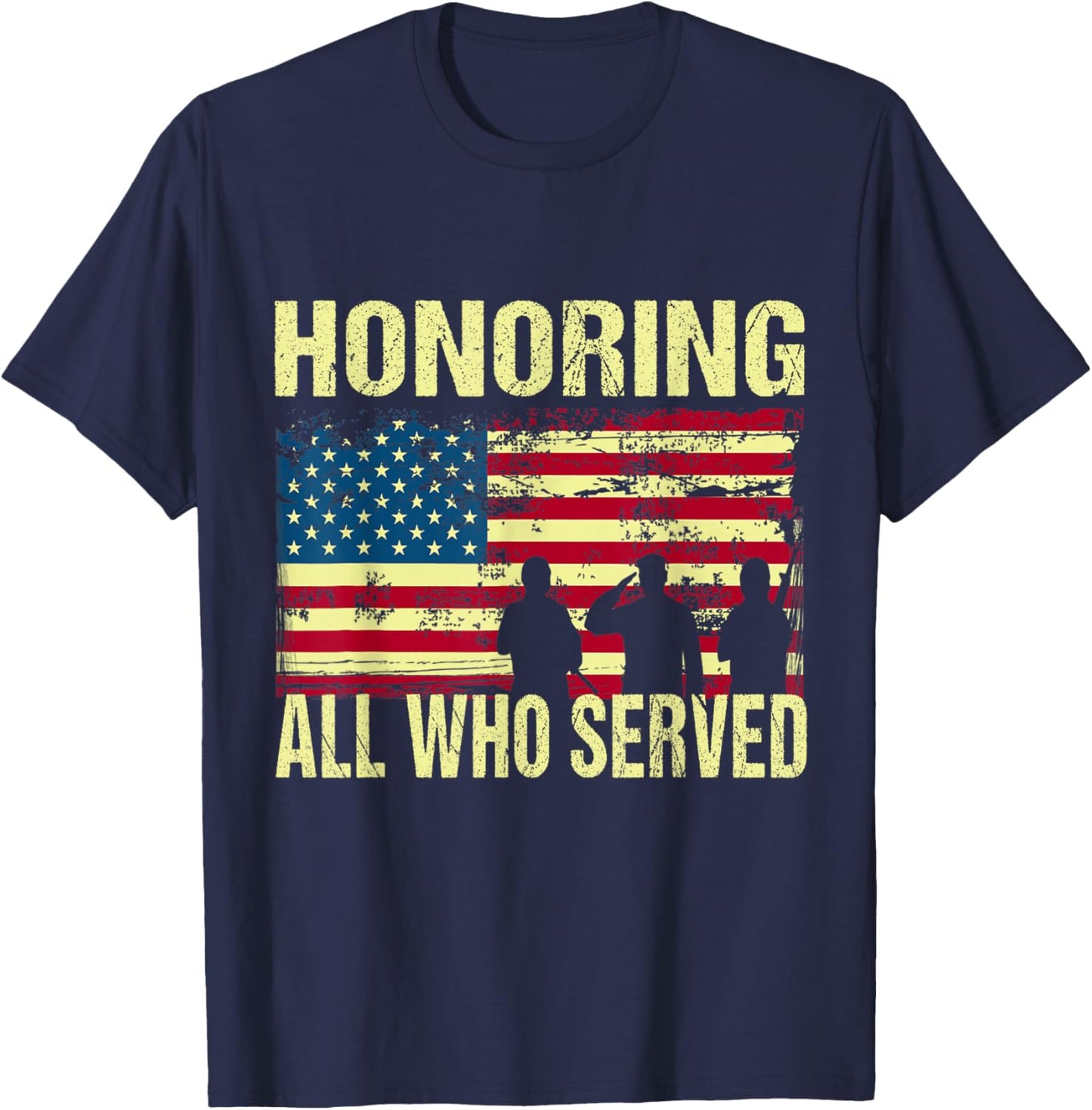 Honoring All Who Served Armed Forces Day Proud US Army T-Shirt - T-Shirt | Navy