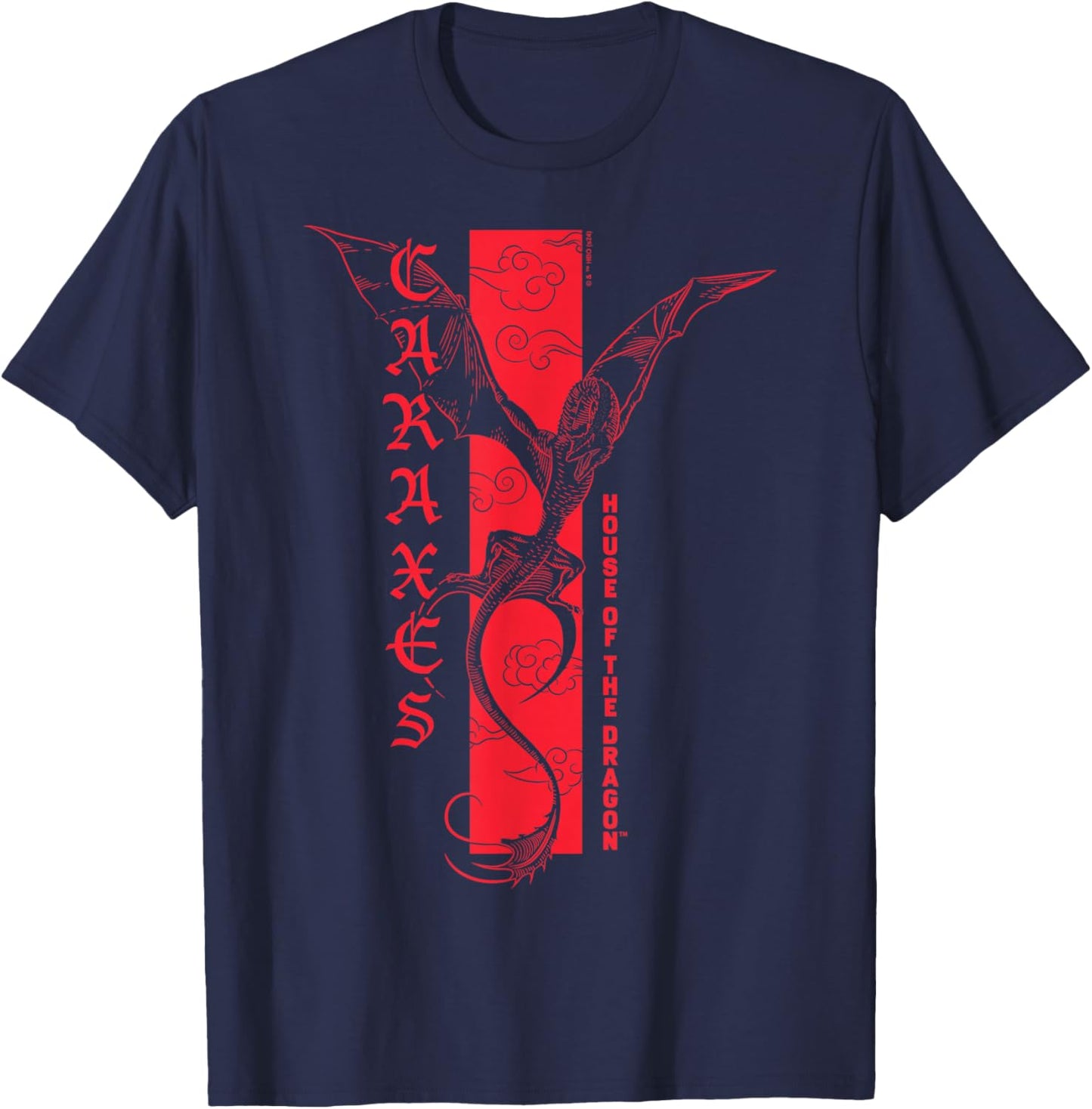 House Of The Dragon - Caraxes T-Shirt - T-Shirt | Navy