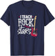I Teach Rock Stars Funny Music Teacher Guitar Player T-Shirt - T-Shirt | Navy