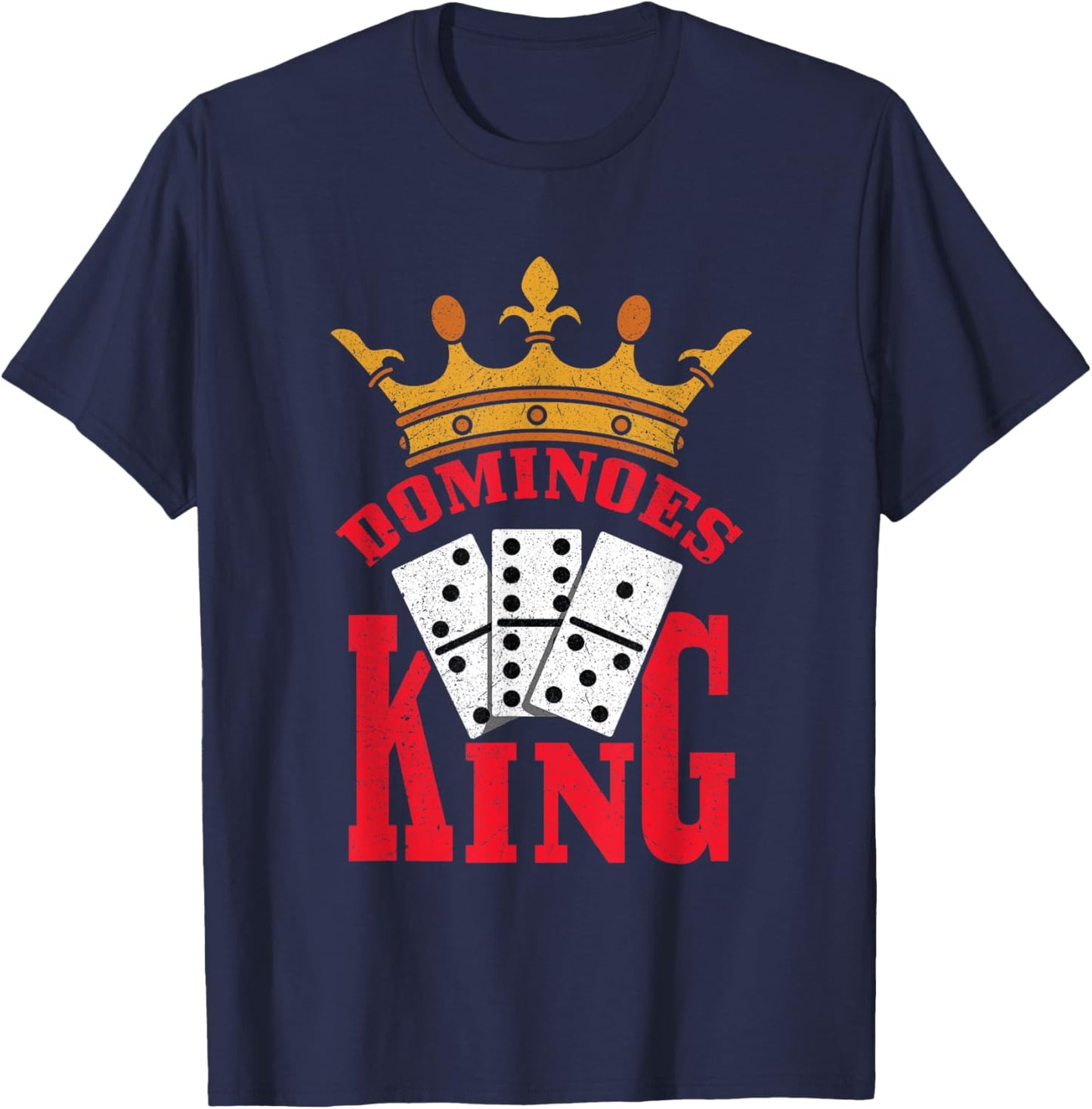 Dominoes King T-Shirt - T-Shirt | Navy