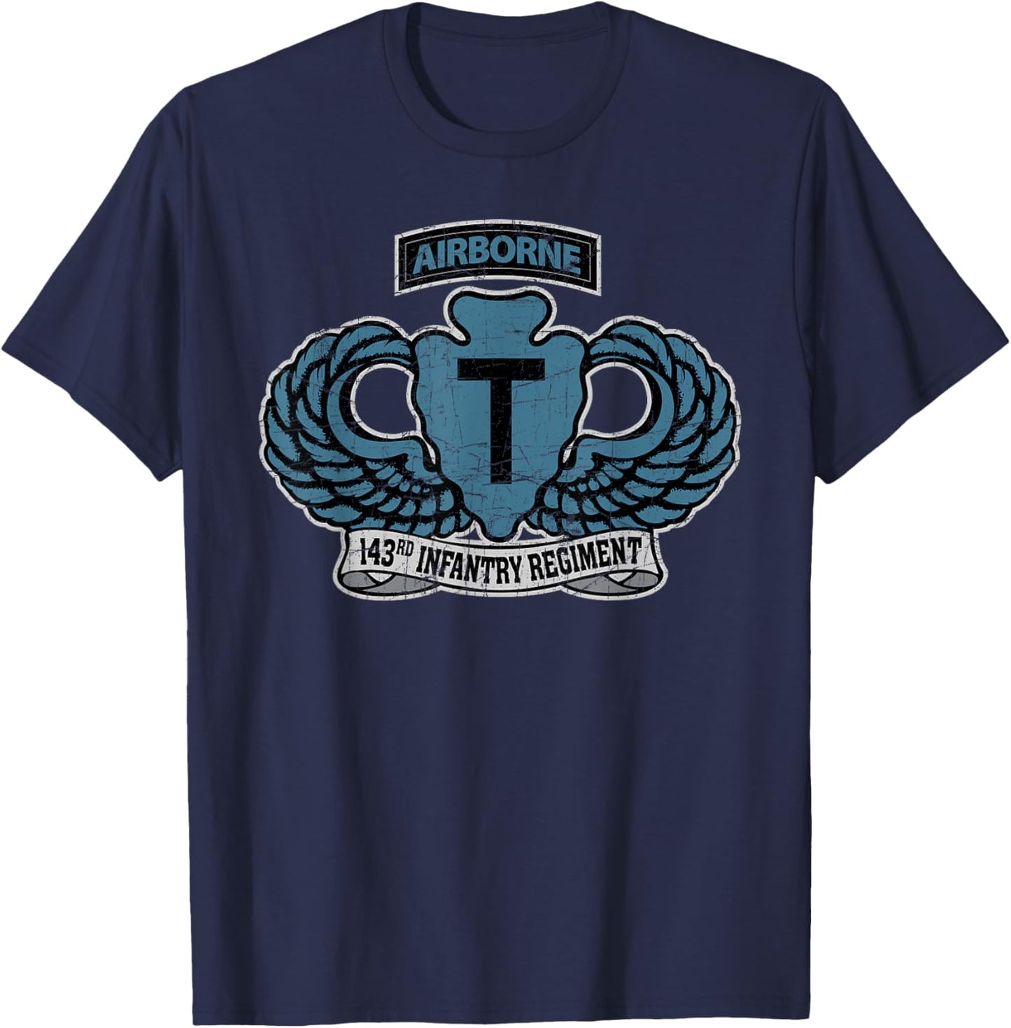 American Marauder: 143rd Airborne Infantry Regiment T-Shirt - T-Shirt | Navy