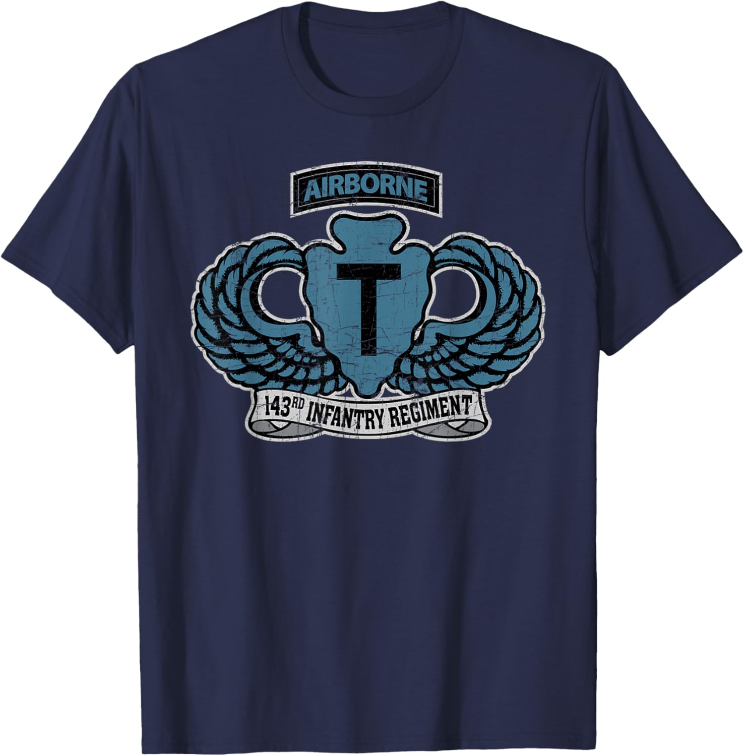 American Marauder: 143rd Airborne Infantry Regiment T-Shirt - T-Shirt | Navy