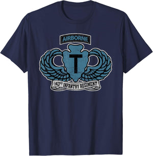American Marauder: 143rd Airborne Infantry Regiment T-Shirt - T-Shirt | Navy