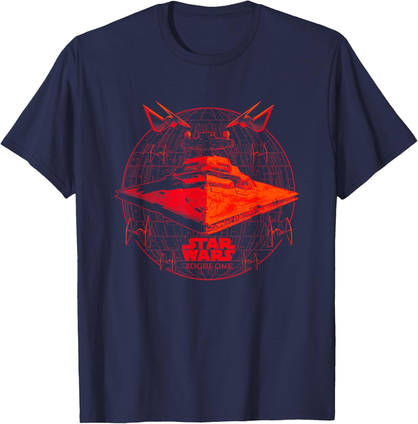 Star Wars Rogue One Iconic Imperial Star Destroyers Poster T-Shirt - T-Shirt | Navy