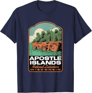 Apostle Islands Wisconsin T-Shirt - T-Shirt | Navy