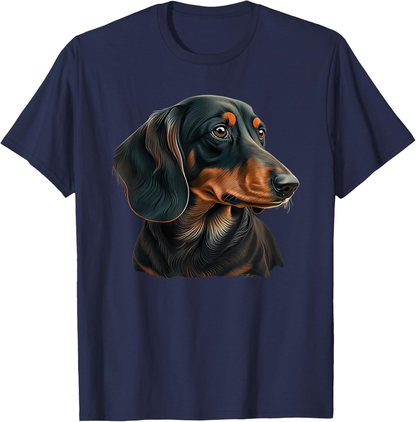 Funny Dachshund Cute T-Shirt - T-Shirt | Navy