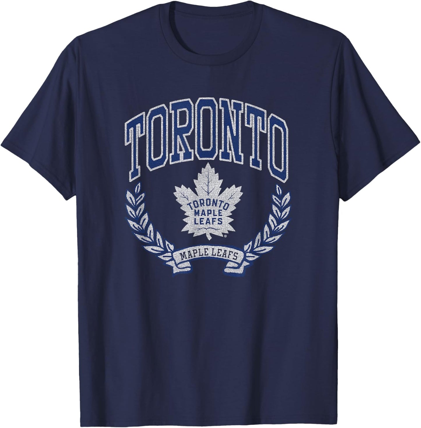 Toronto Maple Leafs Vintage Victory Officially Licensed T-Shirt - T-Shirt | Navy