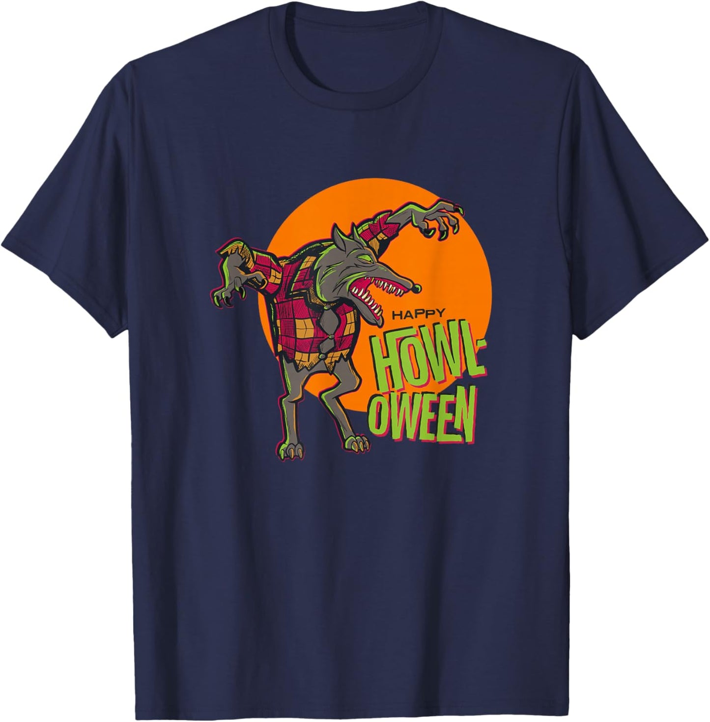 Disney The Nightmare Before Christmas Halloween Wolfman T-Shirt - T-Shirt | Navy