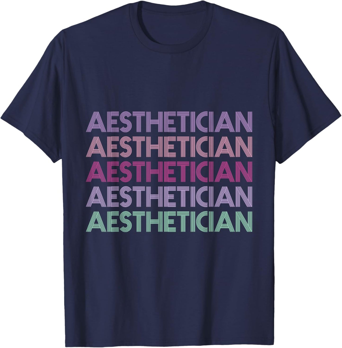Aesthetician Design for Licensed Medical Aesthetician T-Shirt - T-Shirt | Navy
