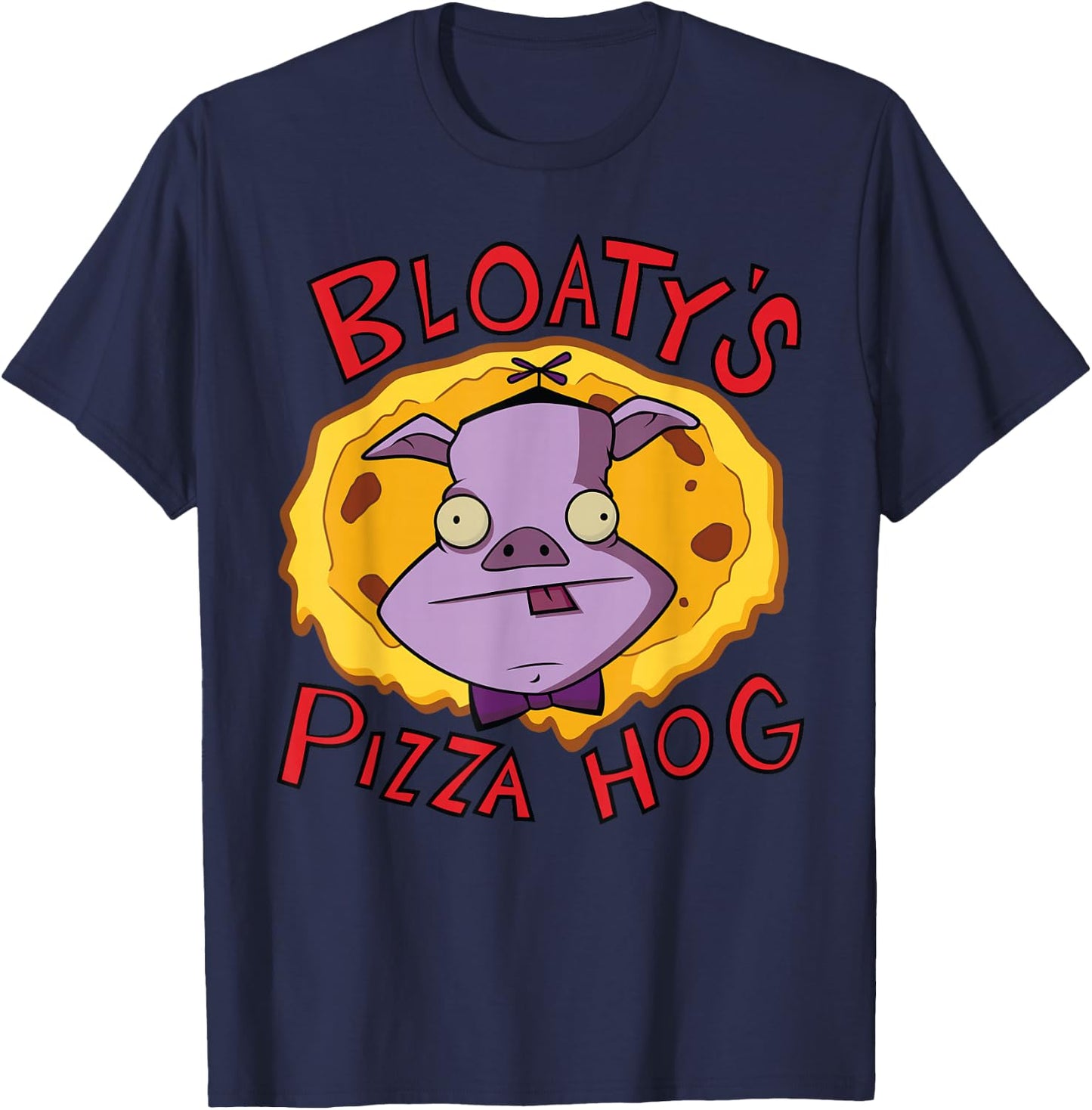 Invader Zim Bloaty's Pizza Hog T-Shirt - T-Shirt | Navy