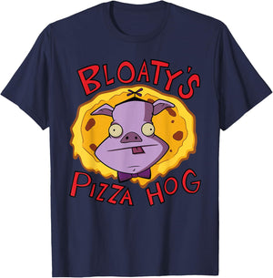 Invader Zim Bloaty's Pizza Hog T-Shirt - T-Shirt | Navy