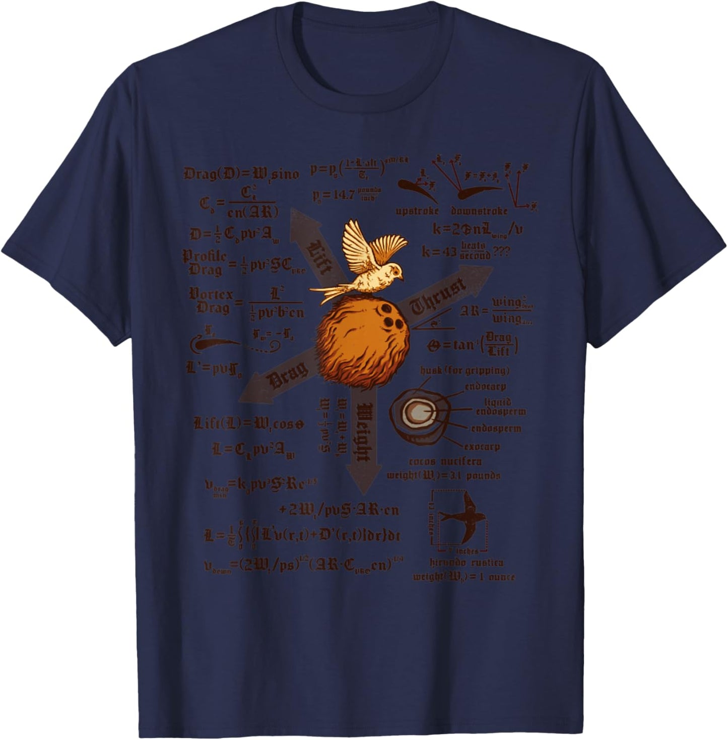 Vintage White A Simple Question Holy Grail Navy T-Shirt - T-Shirt | Navy