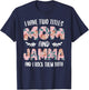 Jamma Shirts Cute I have two Titles Mom and Jamma T-Shirt - T-Shirt | Navy