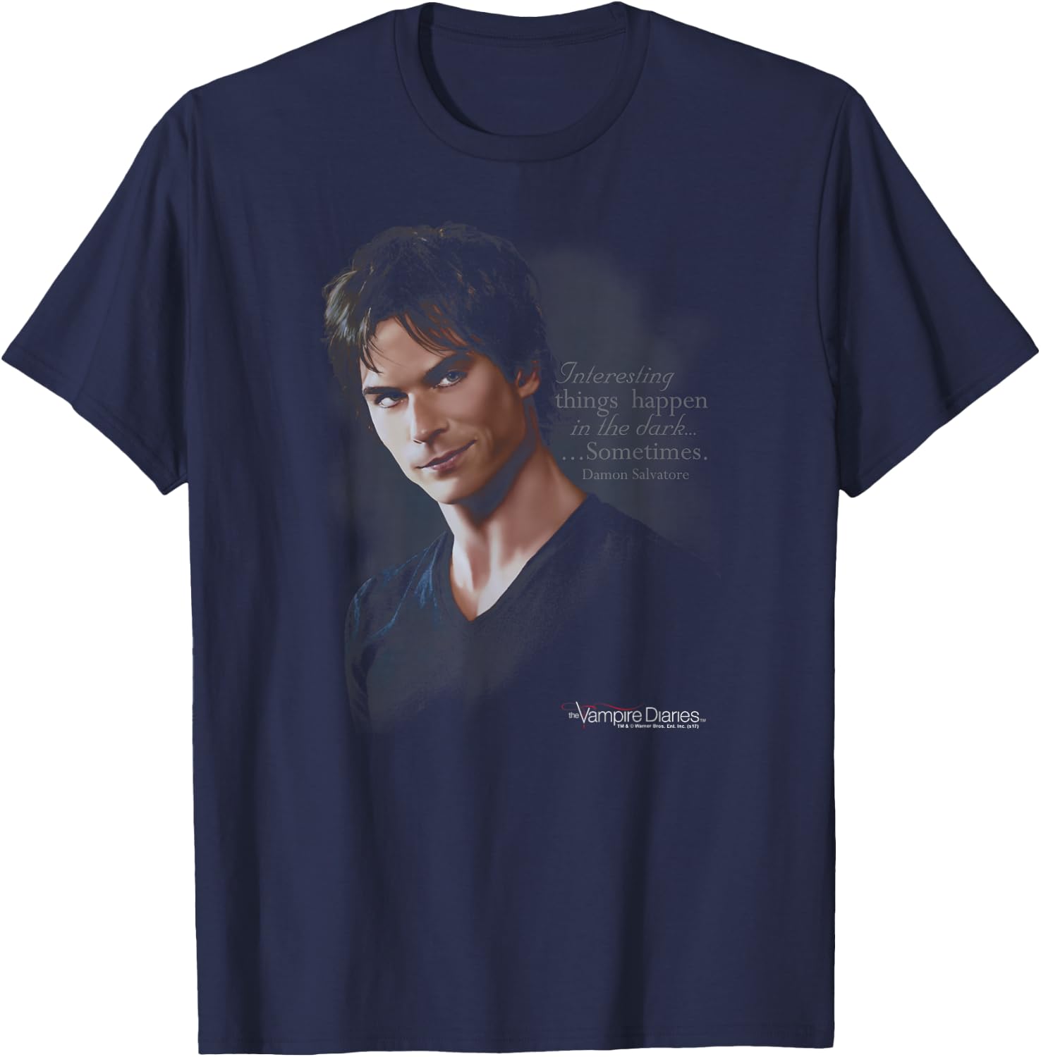 Vampire Diaries Sometimes T-Shirt - T-Shirt | Navy