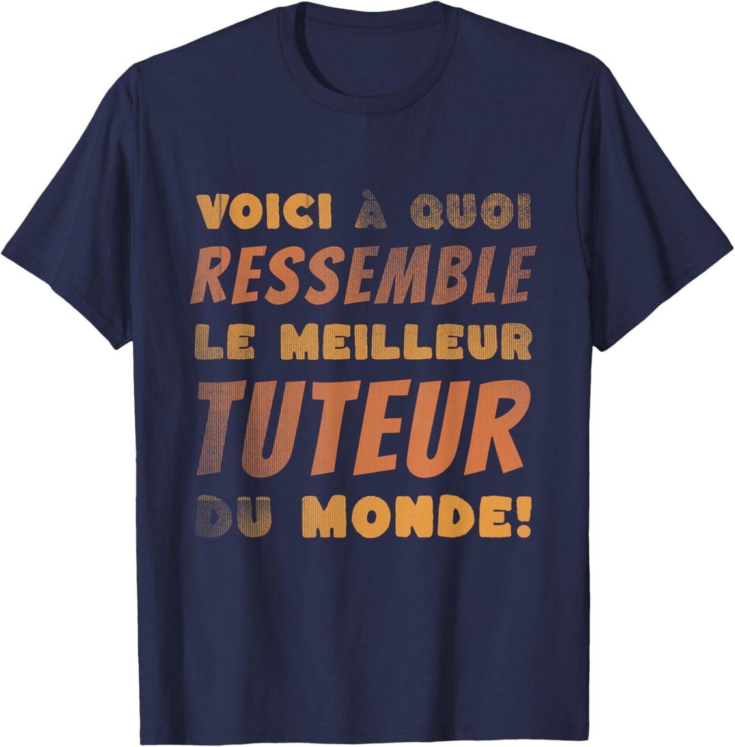 Humor Tutor Best Internship Master , Black, S T-Shirt - T-Shirt | Navy