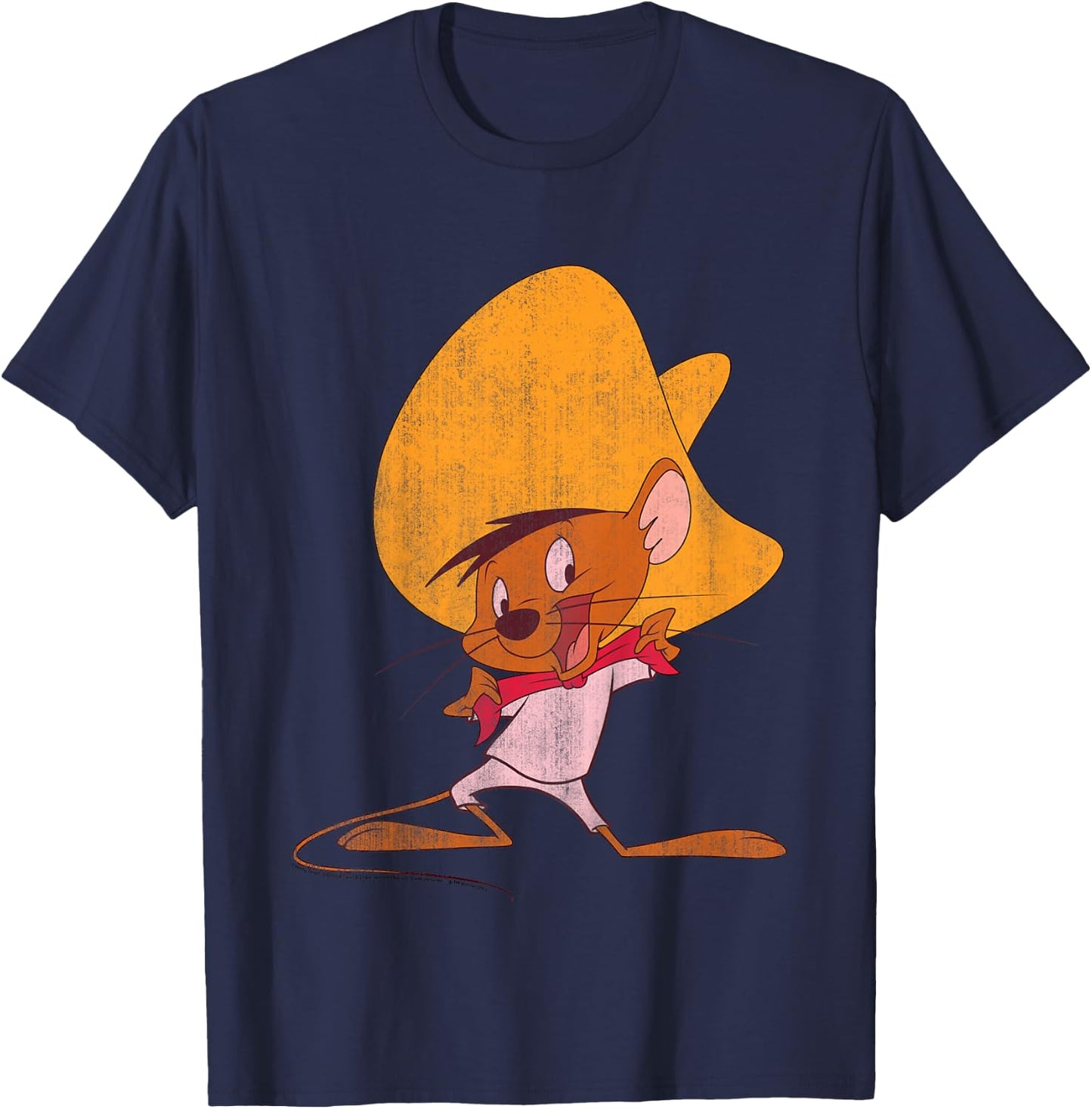 Kids Looney Tunes Speedy Gonzales Red Hue Portrait T-Shirt - T-Shirt | Navy