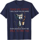 Touch My Coffee I Will Slap You So Hard Funny Cat Coffee Women T-Shirt - T-Shirt | Navy