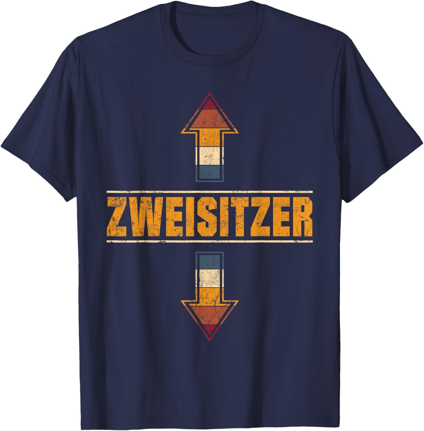Zweisitzer Zweideutiger Spruch Lustige Sprüche Für Männer T-Shirt - T-Shirt | Navy