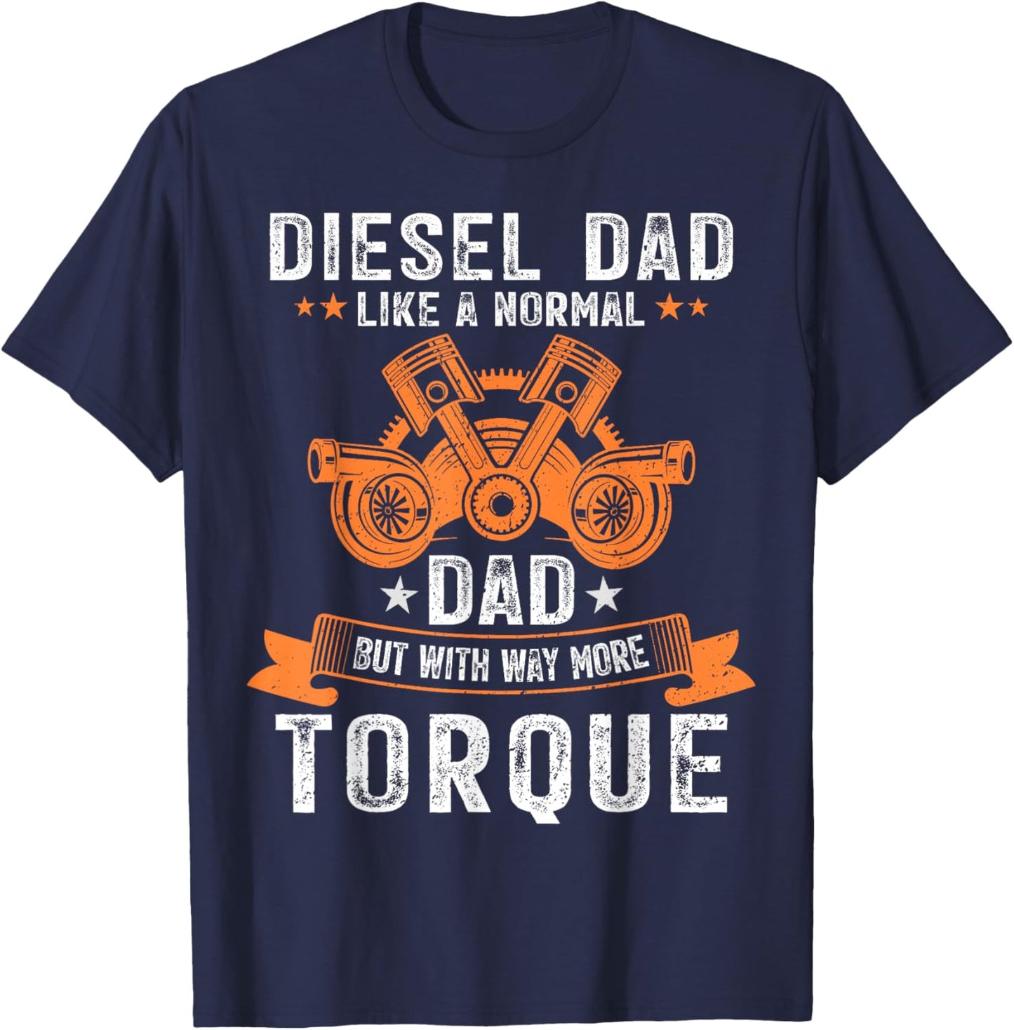Diesel Mechanic Dad Automobile Fathers Day Funny Gift T-Shirt - T-Shirt | Navy