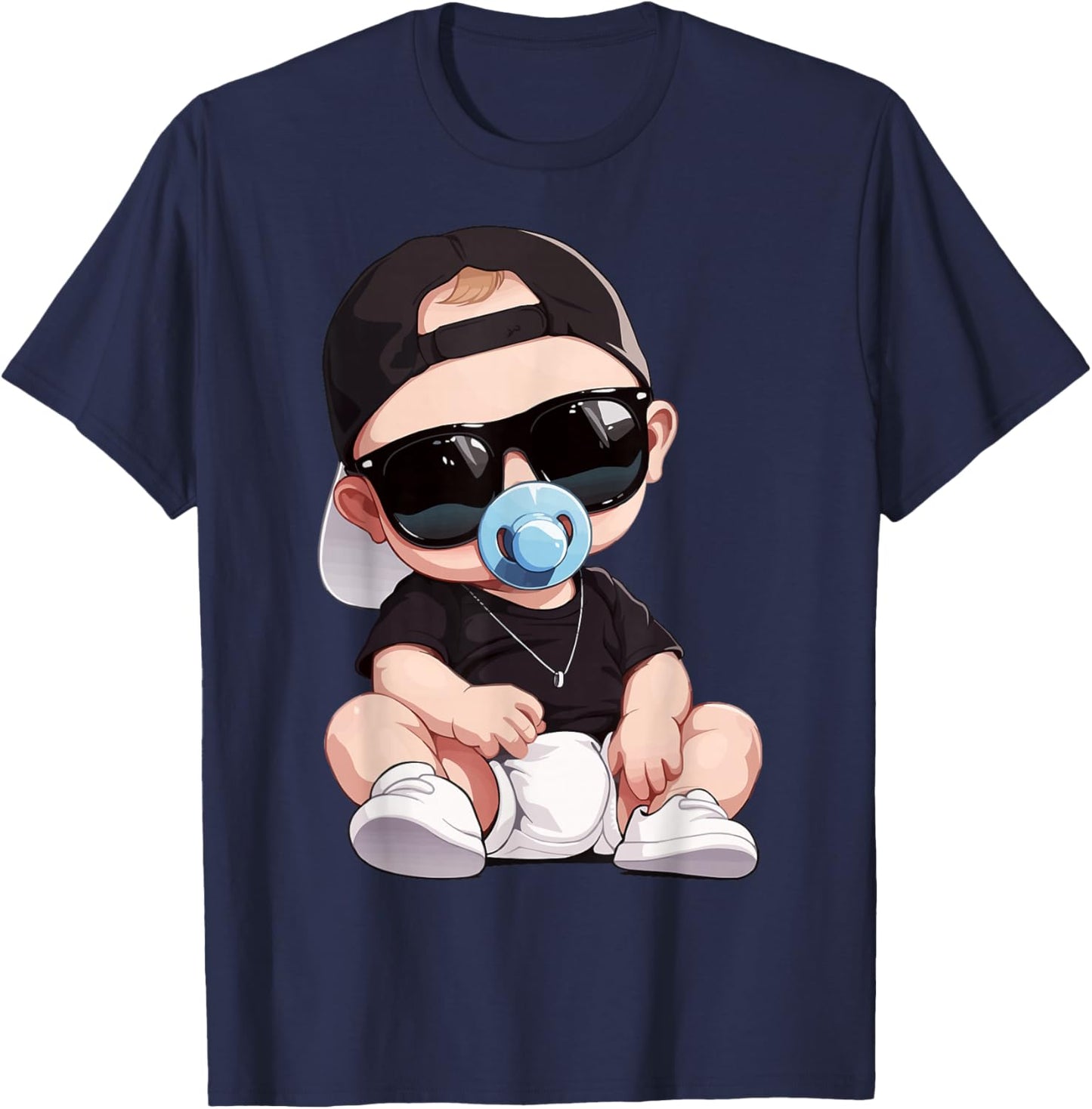 Baby Birthday Party Gift Boy Girl Toddler Like A Boss Kids T-Shirt - T-Shirt | Navy