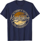 Kankakee IL | Illinois | Vintage Distressed T-Shirt - T-Shirt | Navy