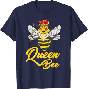 Queen Bee Beekeeper Gift T-Shirt - T-Shirt | Navy