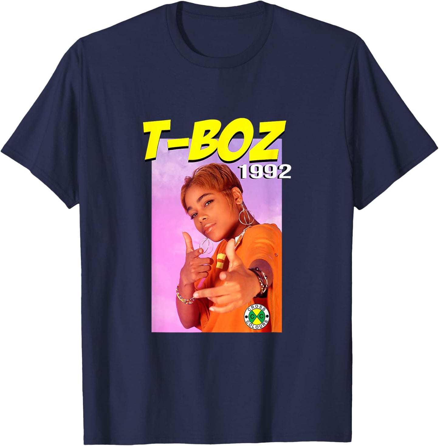 T-Boz | R&B and Hip Hop 1990's Artist | 1992 Album Cover T-Shirt - T-Shirt | Navy