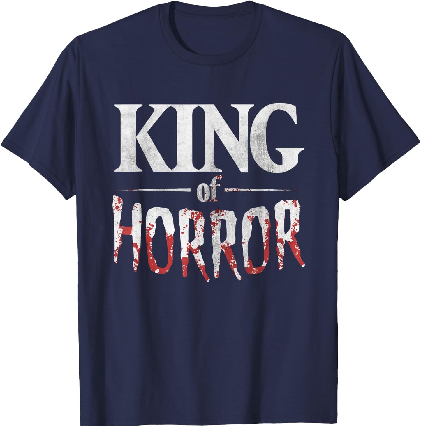 Funny Horror Movie Fan Shirt - Halloween King of Horror Gift T-Shirt - T-Shirt | Navy