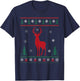 Xmas Matching Family Deer Lover Ugly Christmas Sweater T-Shirt - T-Shirt | Navy
