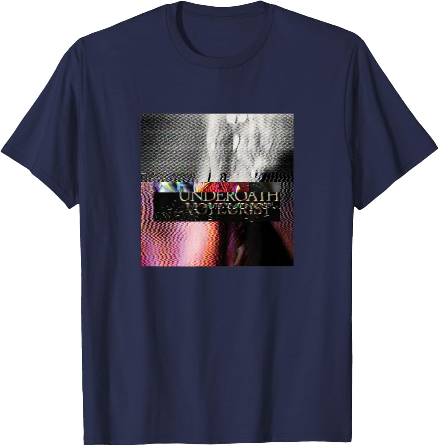 Underoath - Voyeurist Cover T-Shirt - T-Shirt | Navy