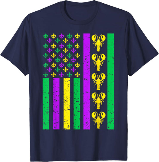Mardi Gras Shirts Mardi Gras Outfit Kids T-Shirt - T-Shirt | Navy