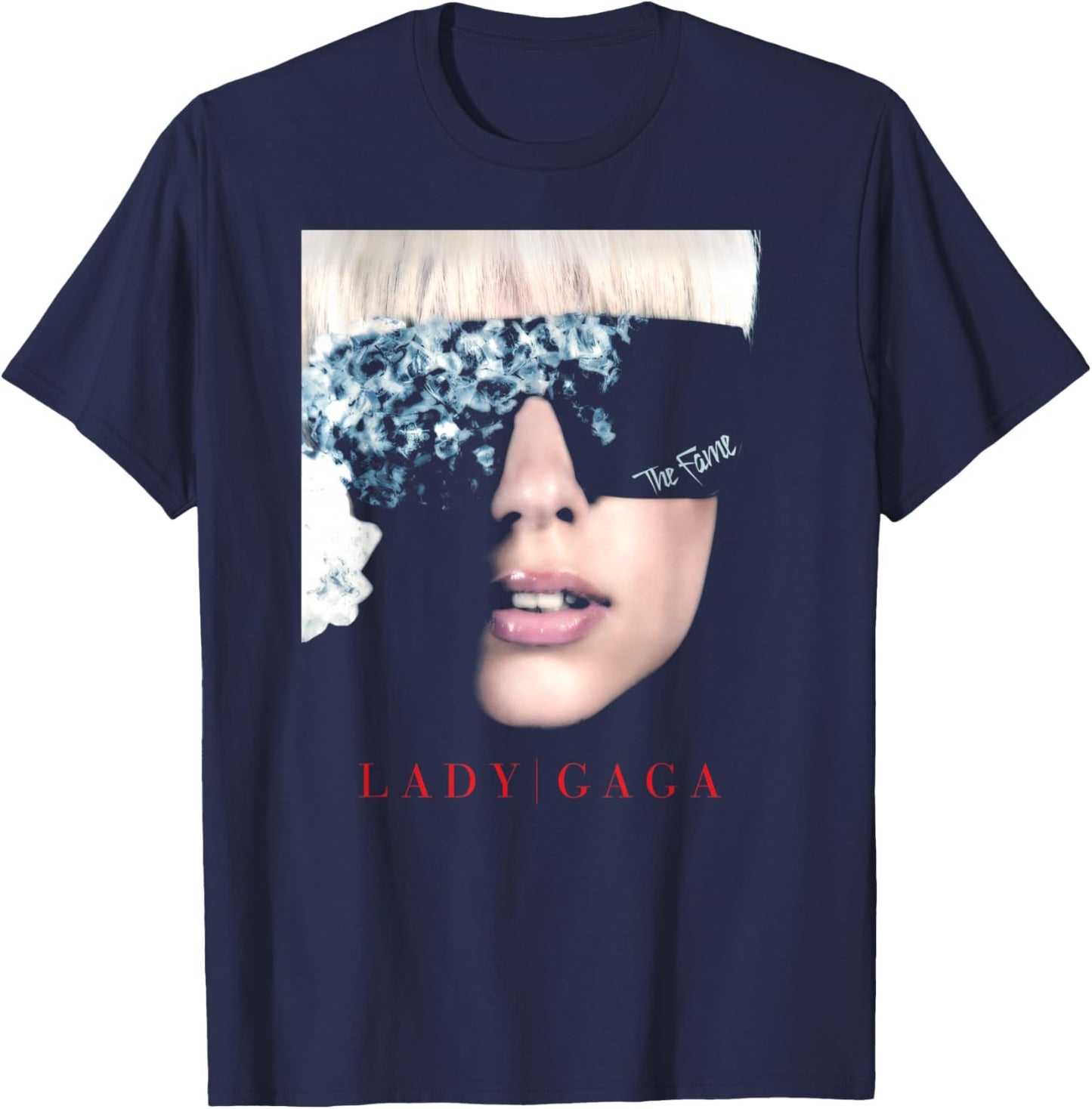 Official Lady Gaga The Fame T-Shirt - T-Shirt | Navy