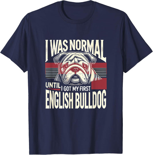 English Bulldog Shirt English Bulldogs Lover English Bulldog T-Shirt - T-Shirt | Navy