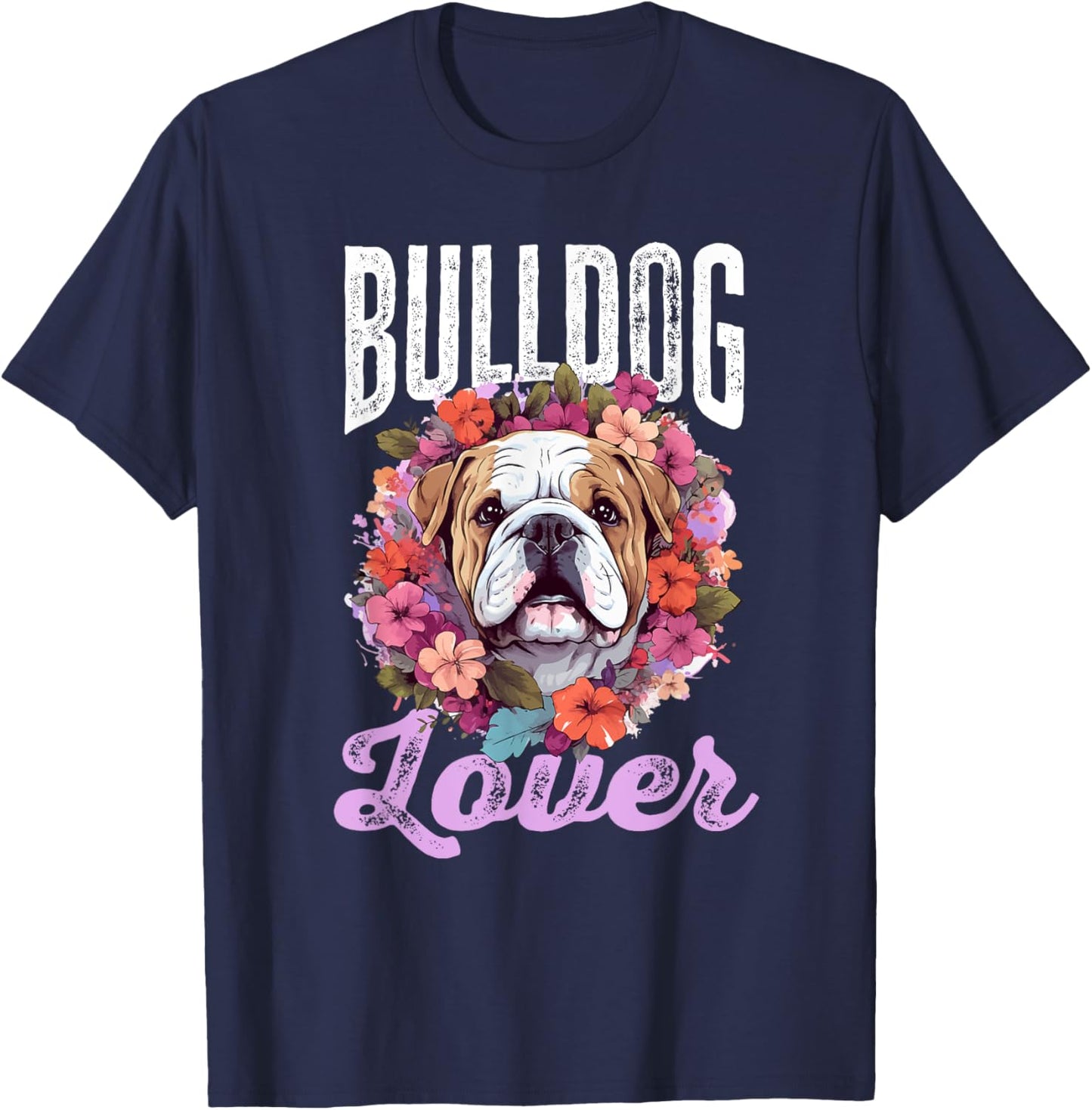 British English Bulldog lover - Bulldog lover Women Kids T-Shirt - T-Shirt | Navy