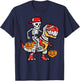Cool Skeleton Cap Dino Mummy Toddler Boy Halloween Boys Kids T-Shirt - T-Shirt | Navy