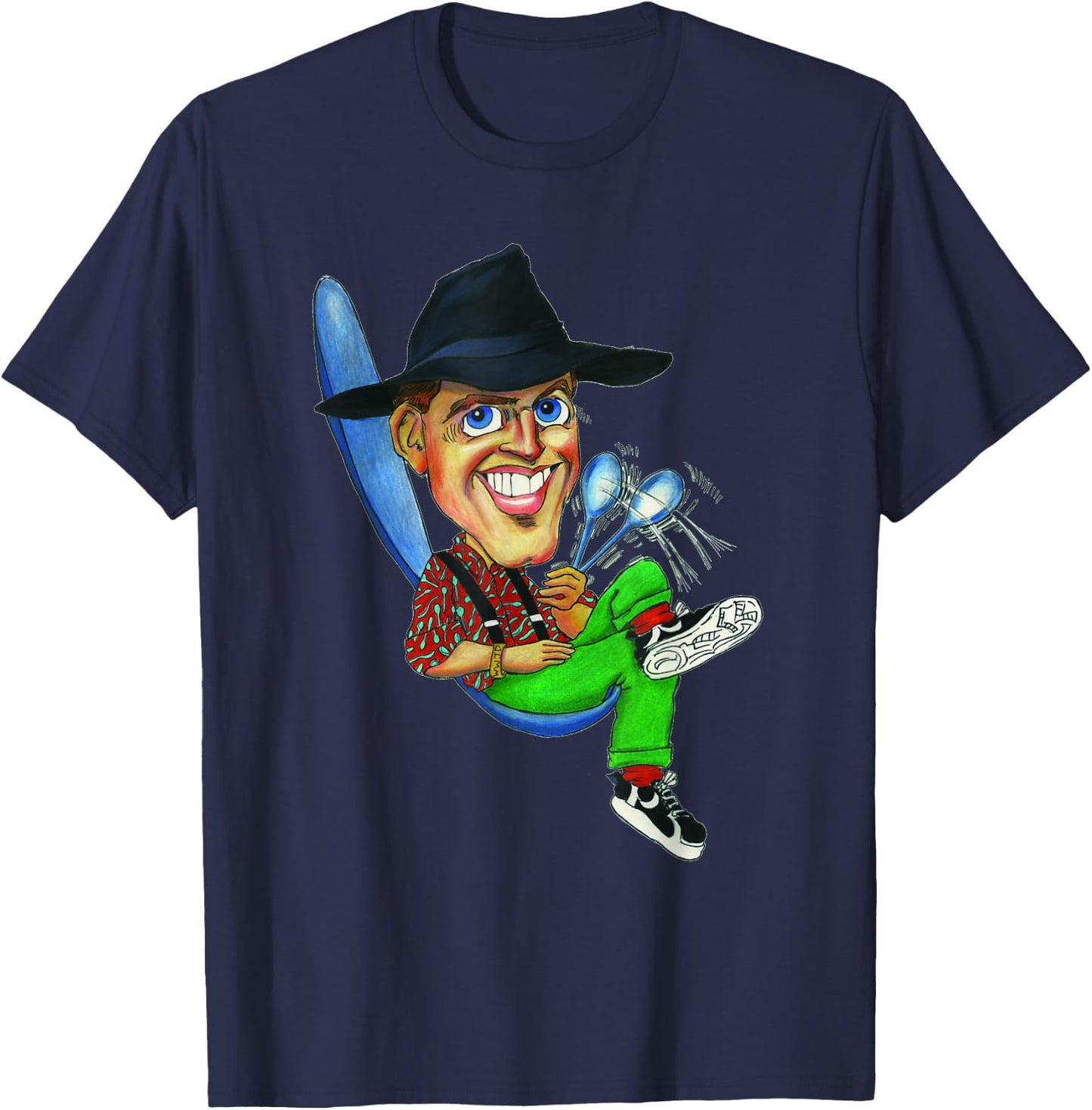 Spoon Man - The perfect Gift all musical spoon players T-Shirt - T-Shirt | Navy