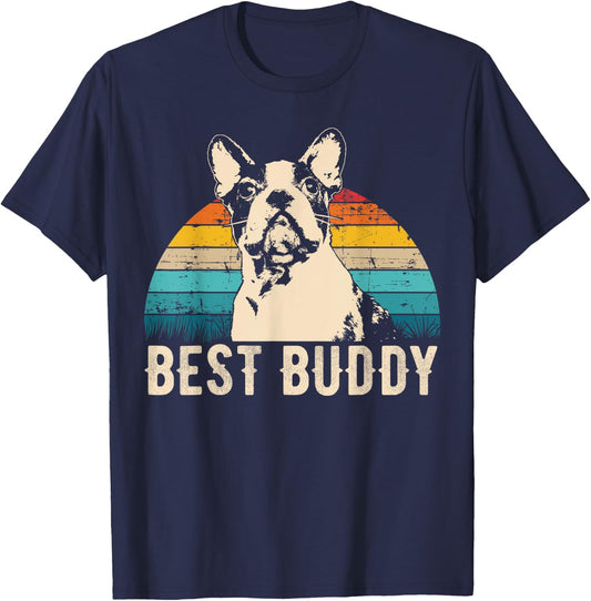 Boston Terrier Boston-Bulldog T-Shirt - T-Shirt | Navy