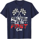 Auntie Of The Fast One First Birthday Racing Car Family T-Shirt - T-Shirt | Navy